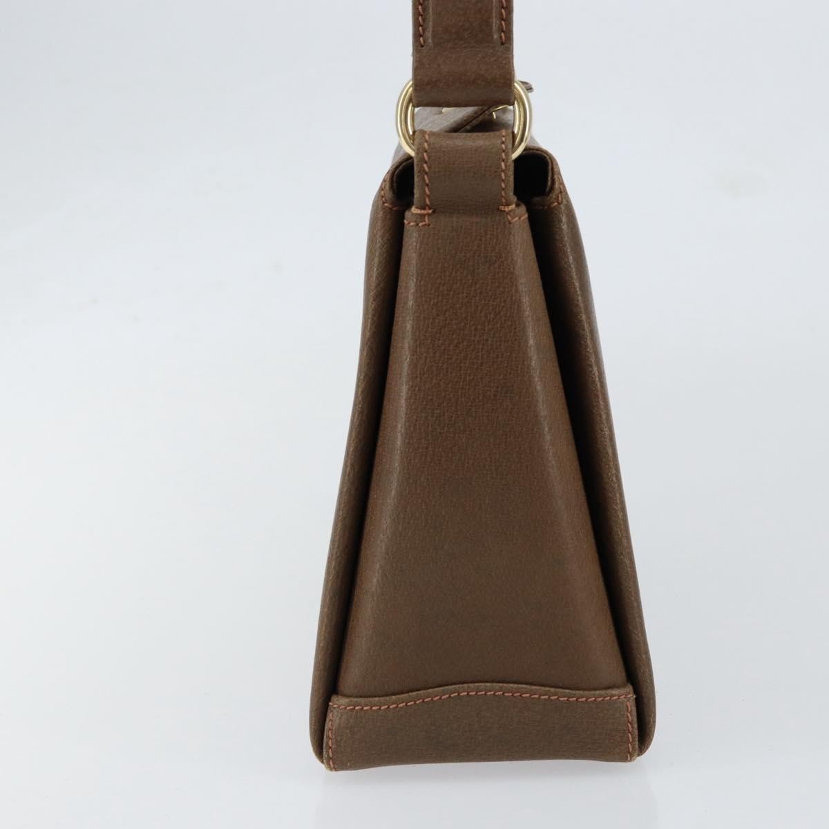 Gucci Vintage Shoulder Bag Leather, BROWN, LEATHER, Shoulder bag