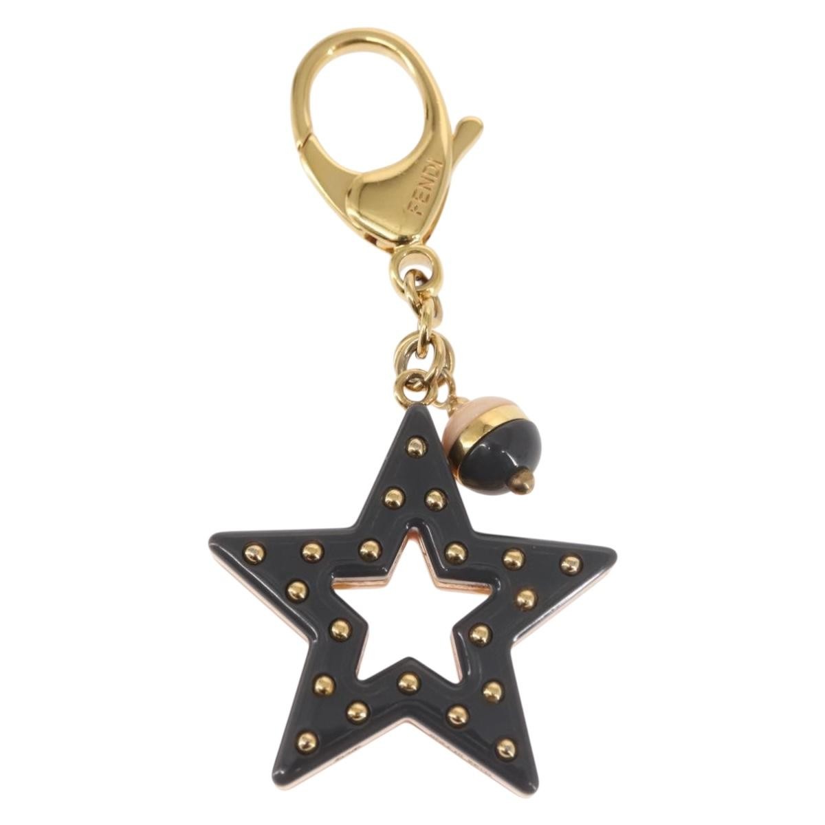 Fendi Star Bag charm Metal, GOLD, METAL, Charms and Keychains