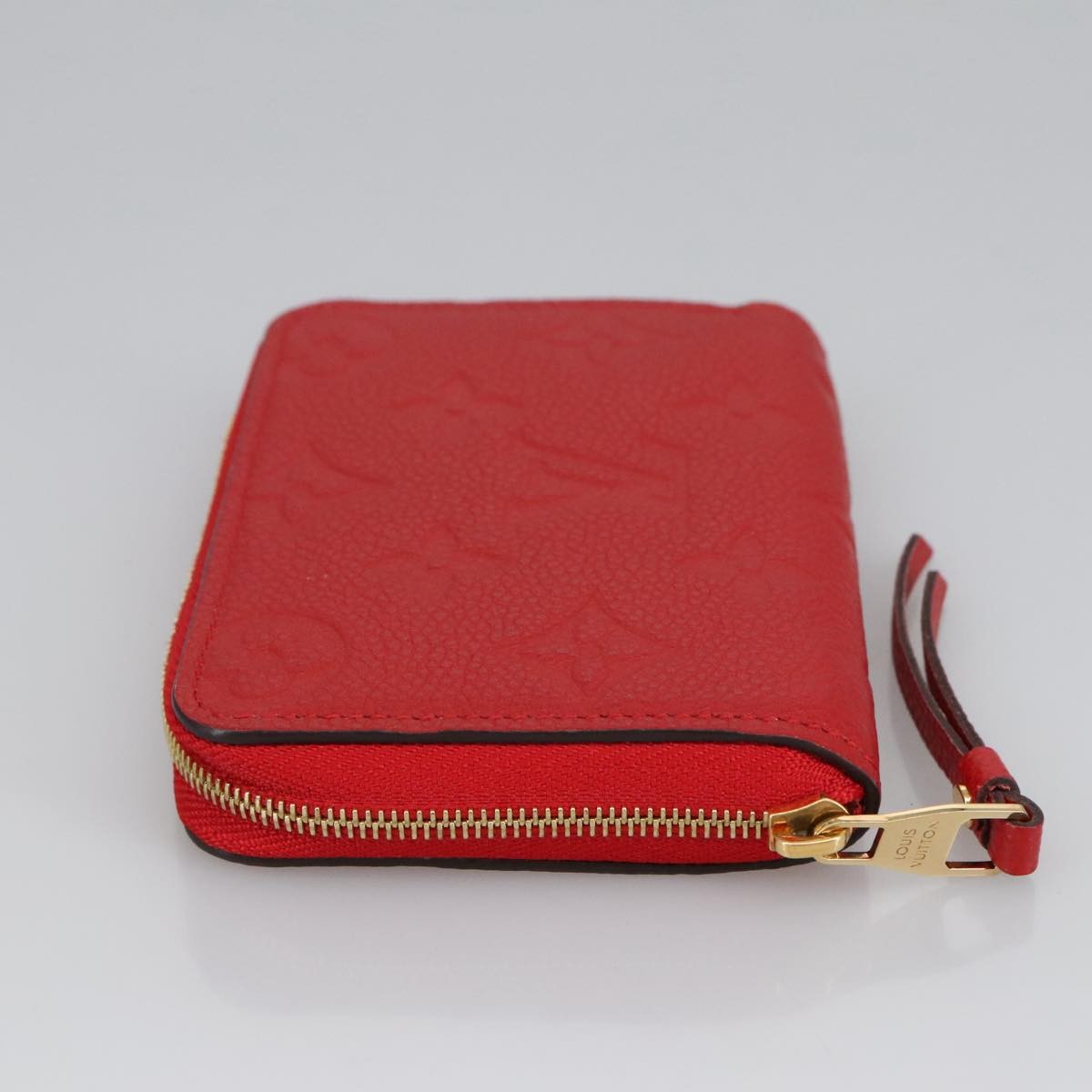 Louis Vuitton Porte-Monnaie Zippy Wallet monogramme empreinte, BROWN, LEATHER, Wallets