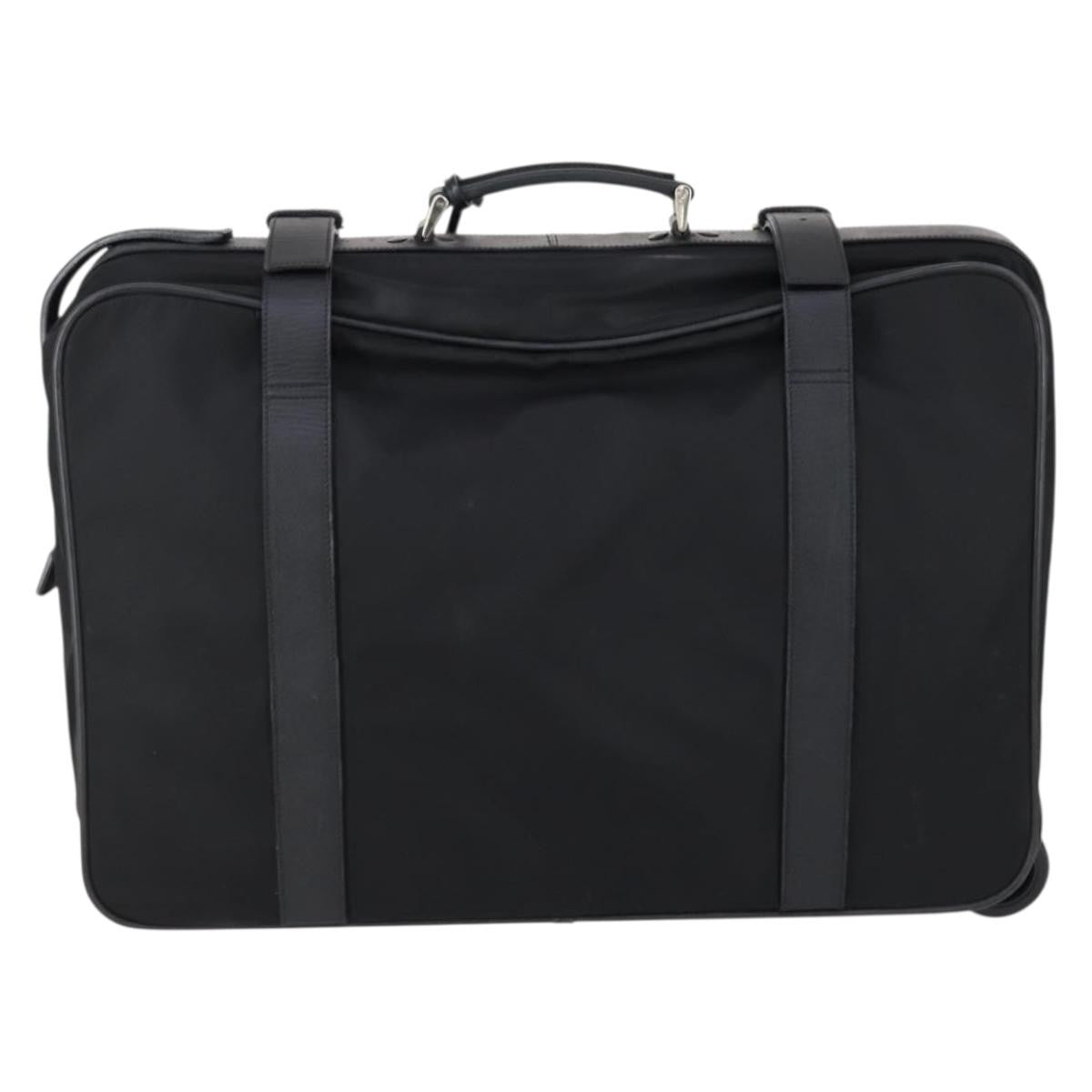 Prada Trunk Bag Nylon, BLACK, NYLON, Travel bag