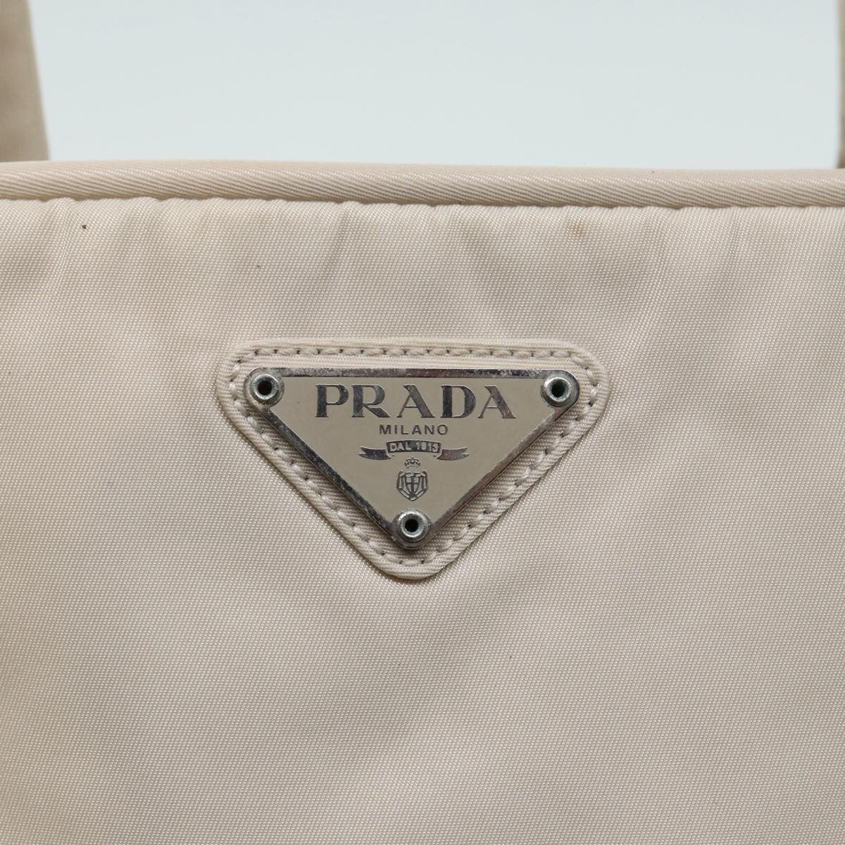 Prada Zip Around Tote Tessuto, BEIGE, NYLON, Tote bag