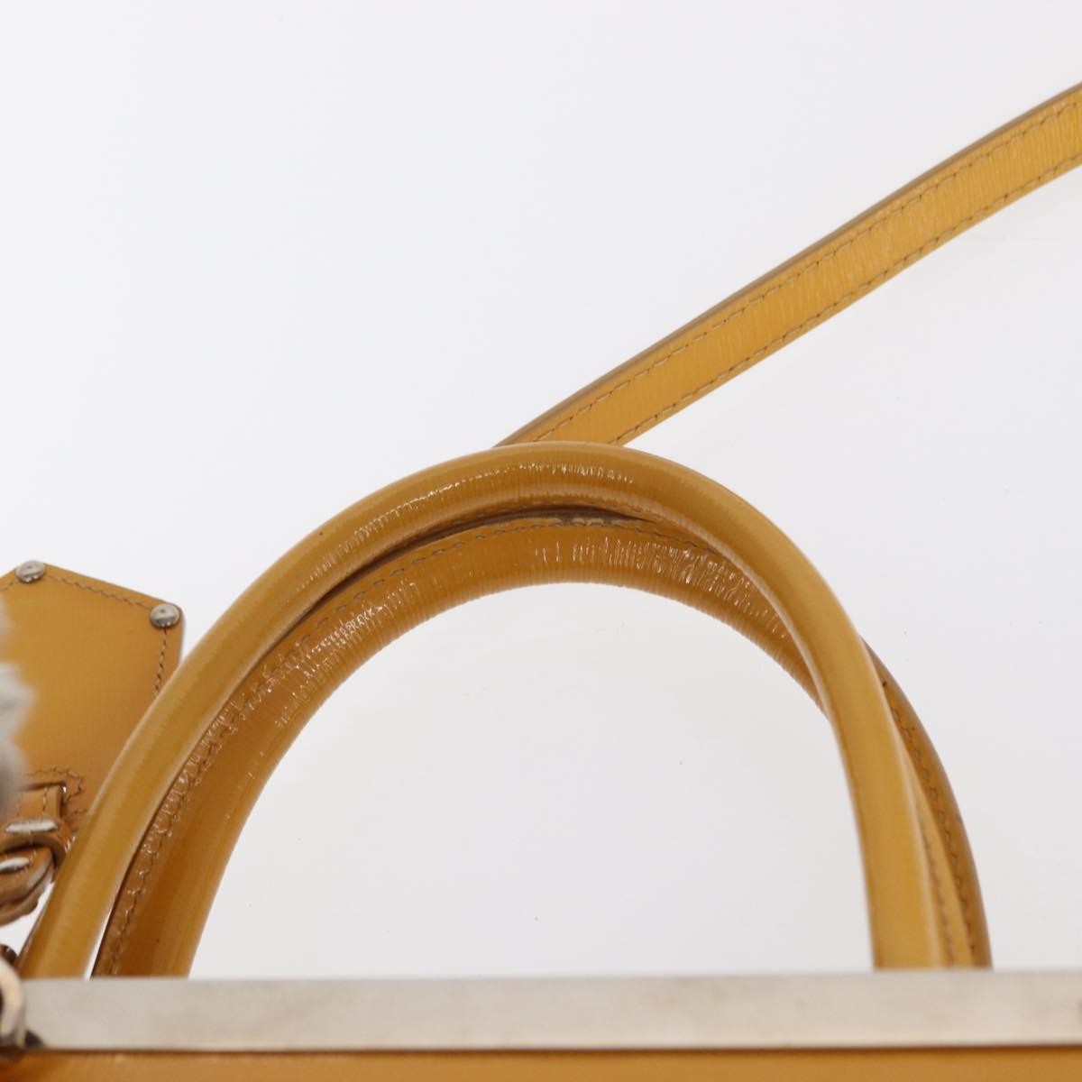 Fendi 2Jours Bag Leather, YELLOW, LEATHER, Handbag