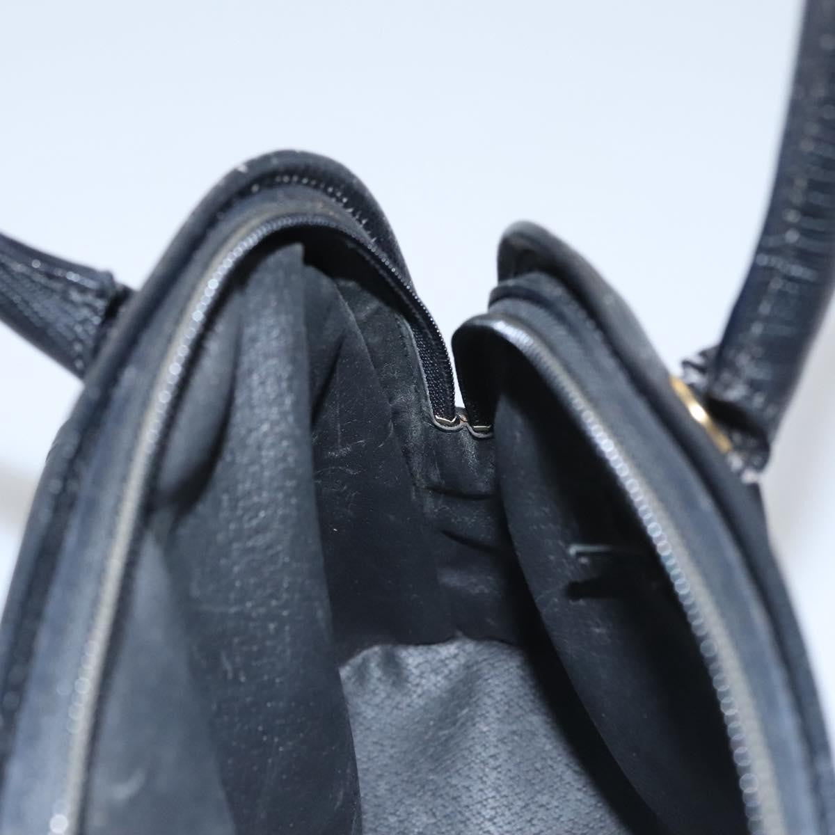 Celine Circle Logo Handbag Leather, BLACK, LEATHER, Handbag