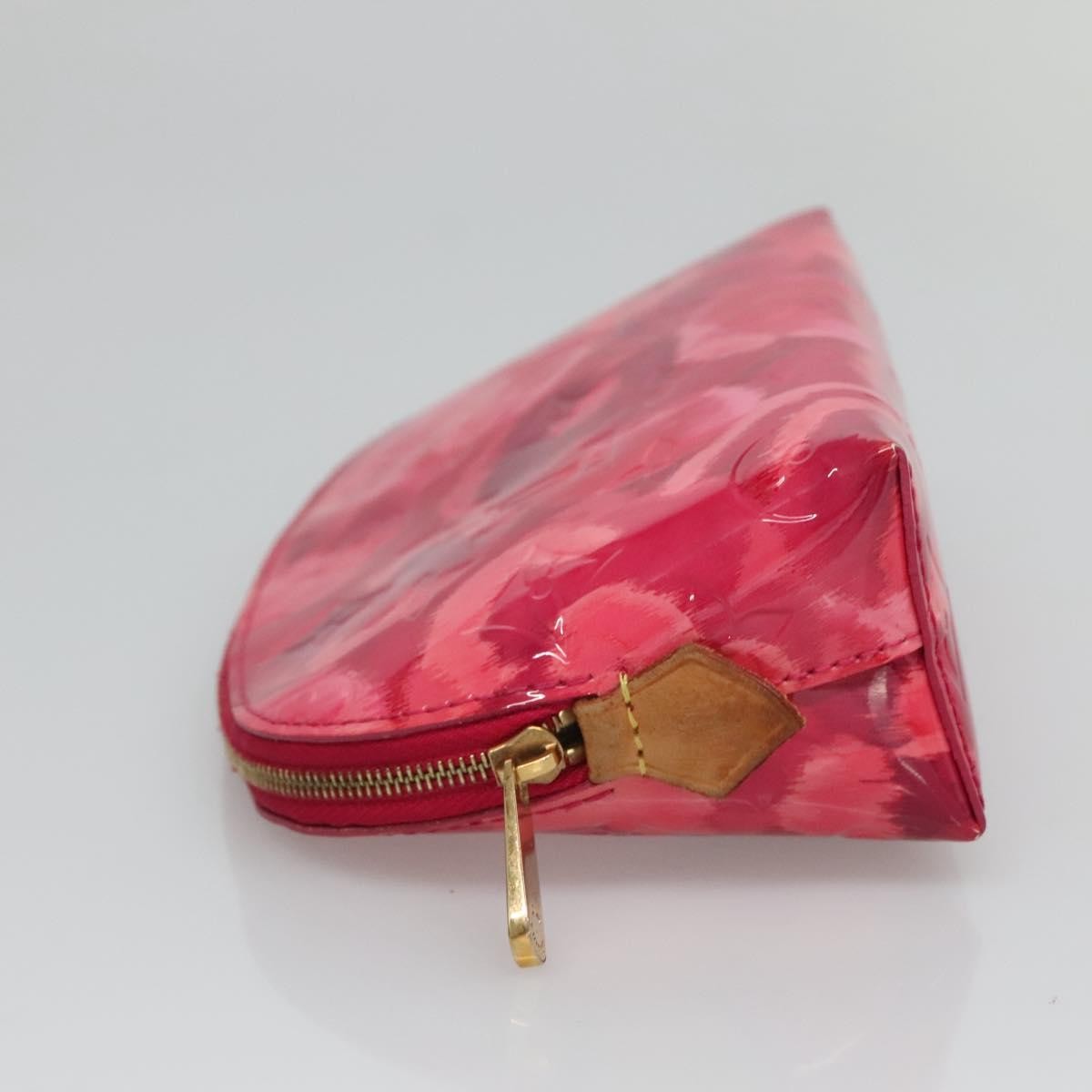Louis Vuitton Cosmetic Case Limited Edition Monogram Vernis Ikat, PINK, PATENT_LEATHER, Toiletry Case