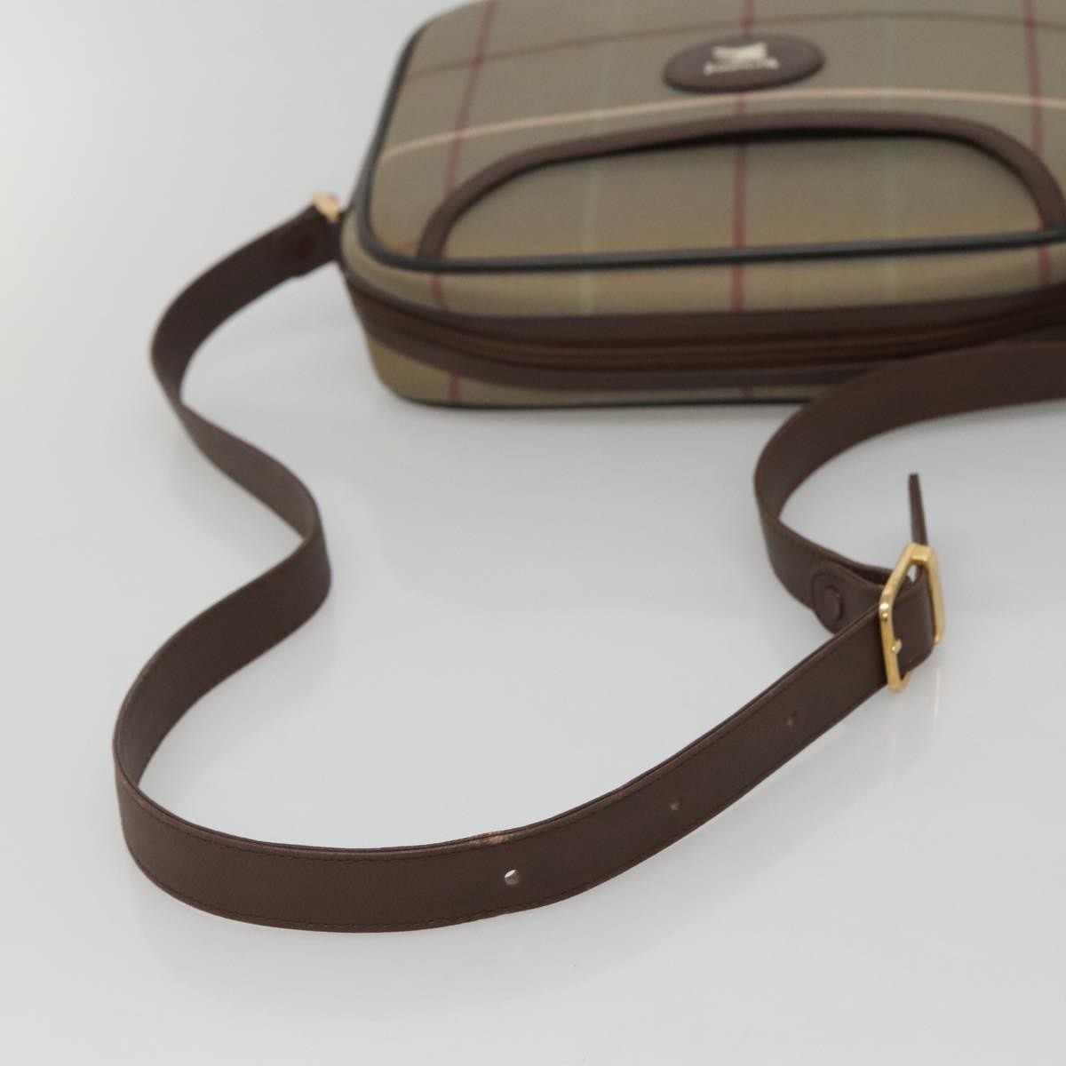 Burberry Nova check Shoulder bag Canvas, BEIGE, CANVAS, Shoulder bag