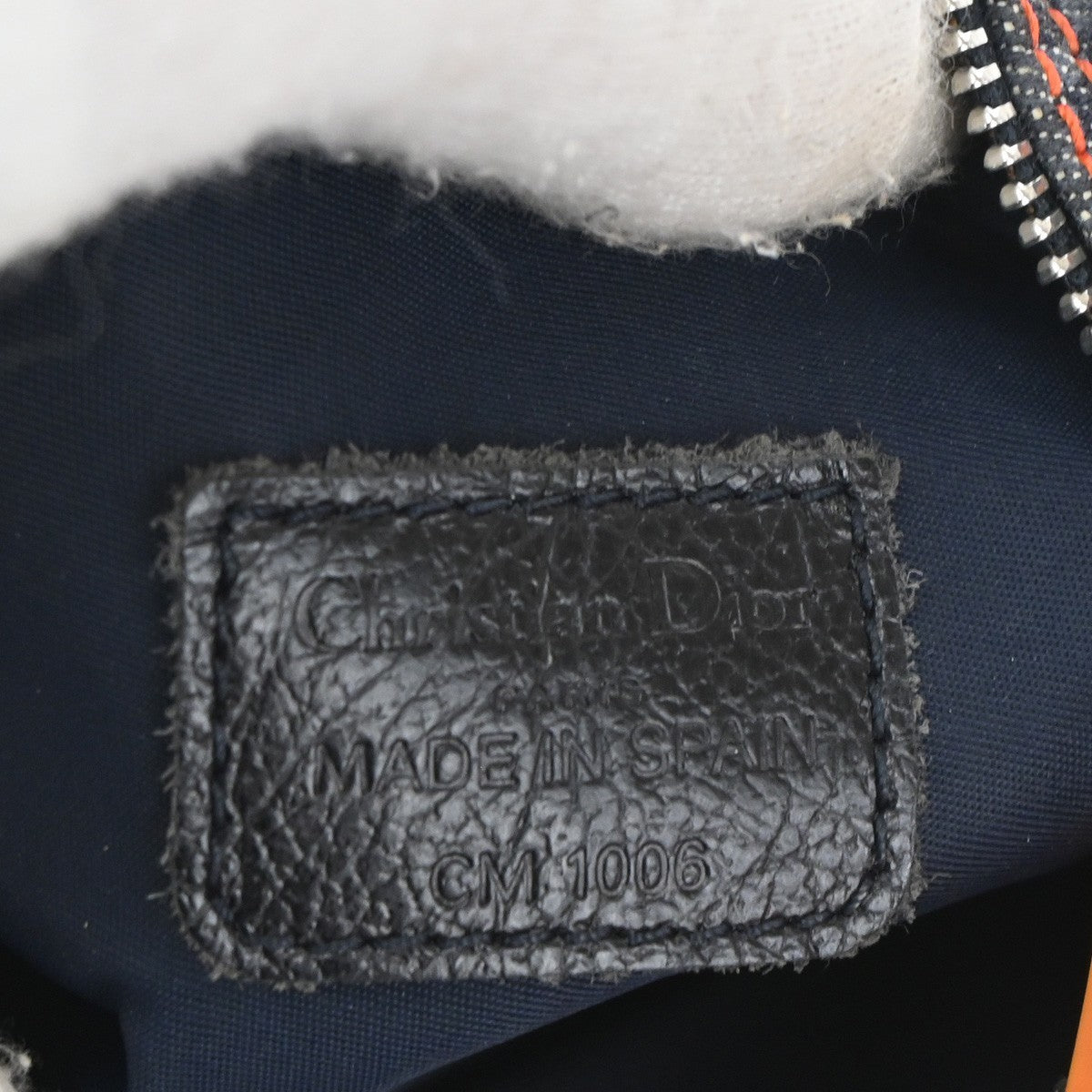 Christian Dior Flight pouch Trotter Pattern Denim, BLUE, DENIM_JEANS, Clutche & pouche