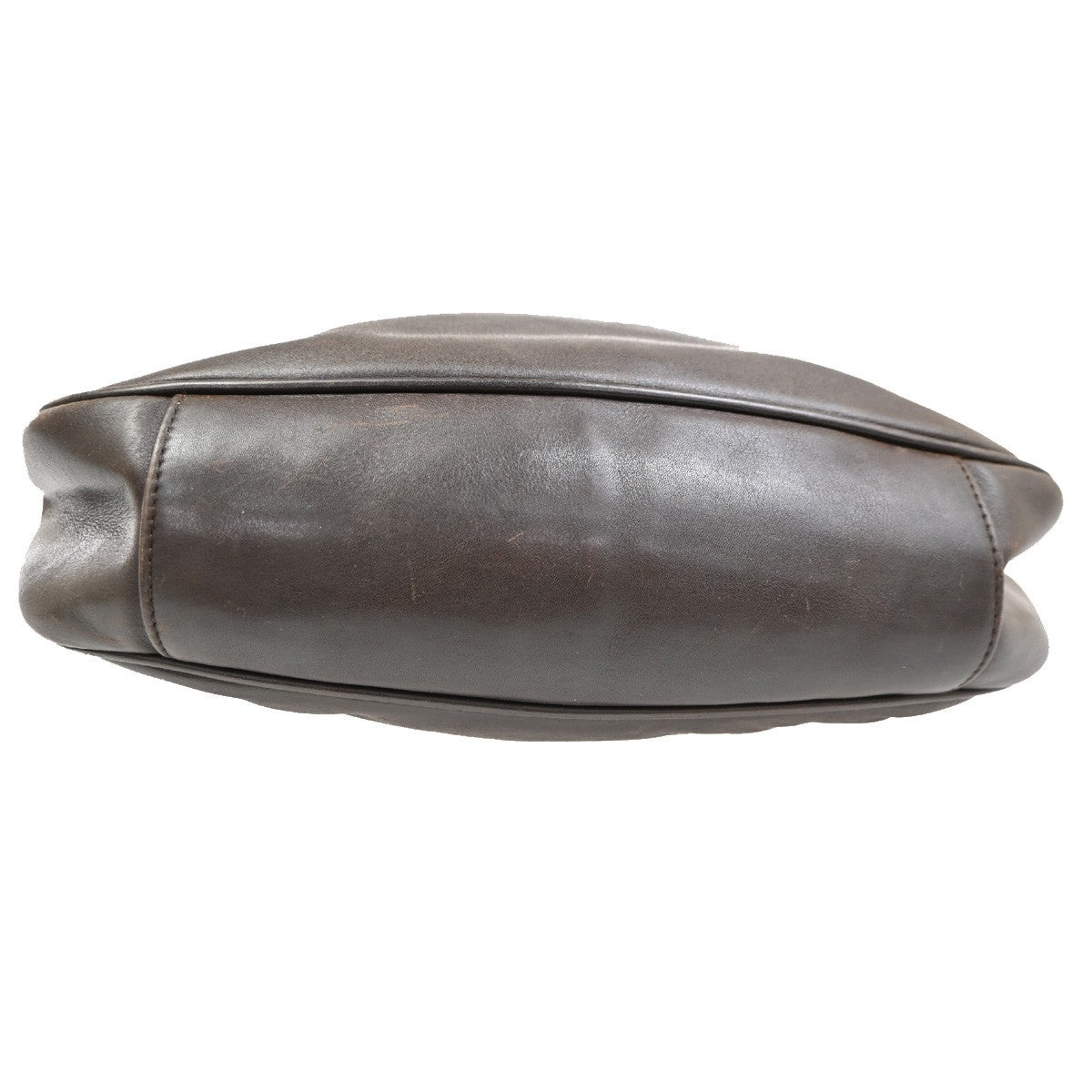 Gucci Vintage Bamboo Shoulder Bag Leather, BROWN, LEATHER, Shoulder bag