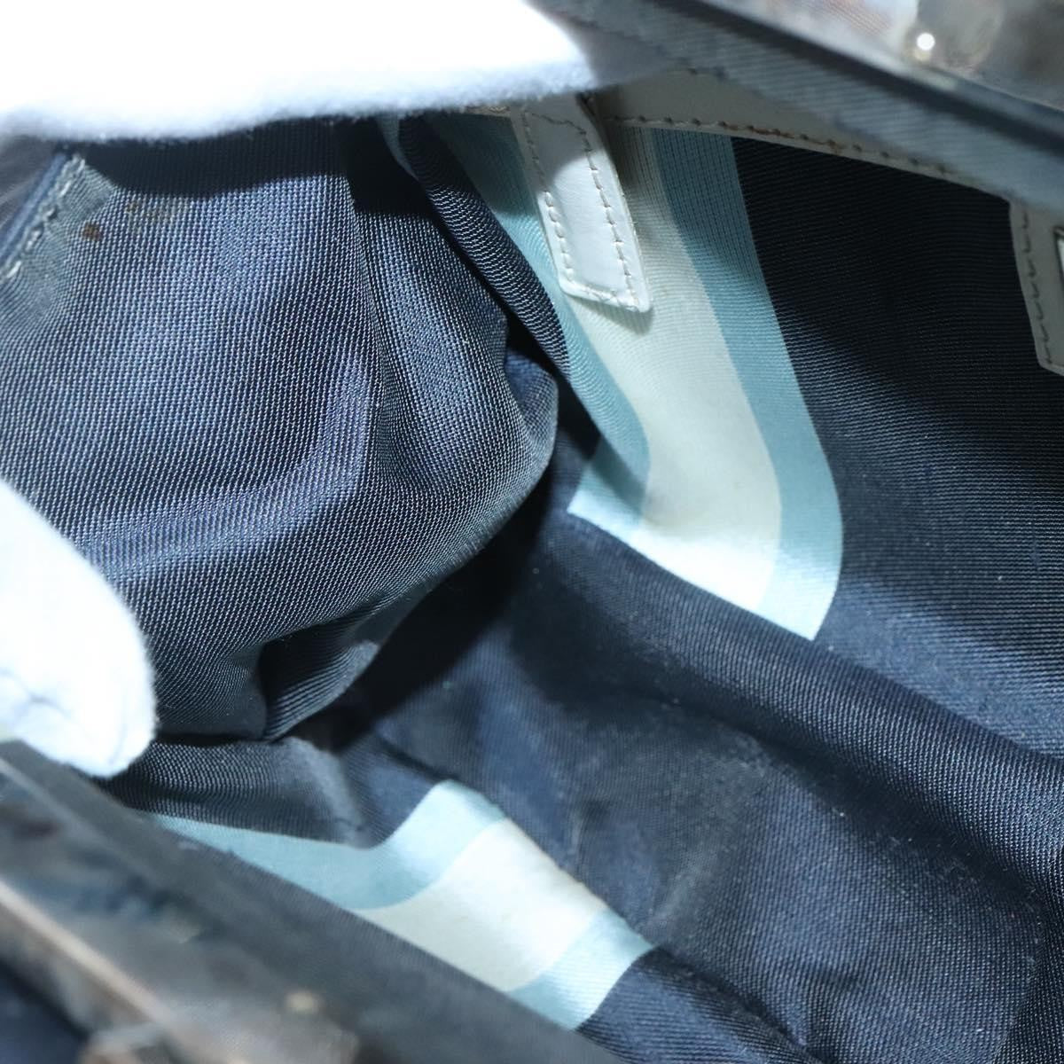 Fendi Vintage Top Handle Bag PVC, NAVY, CANVAS, Handbag