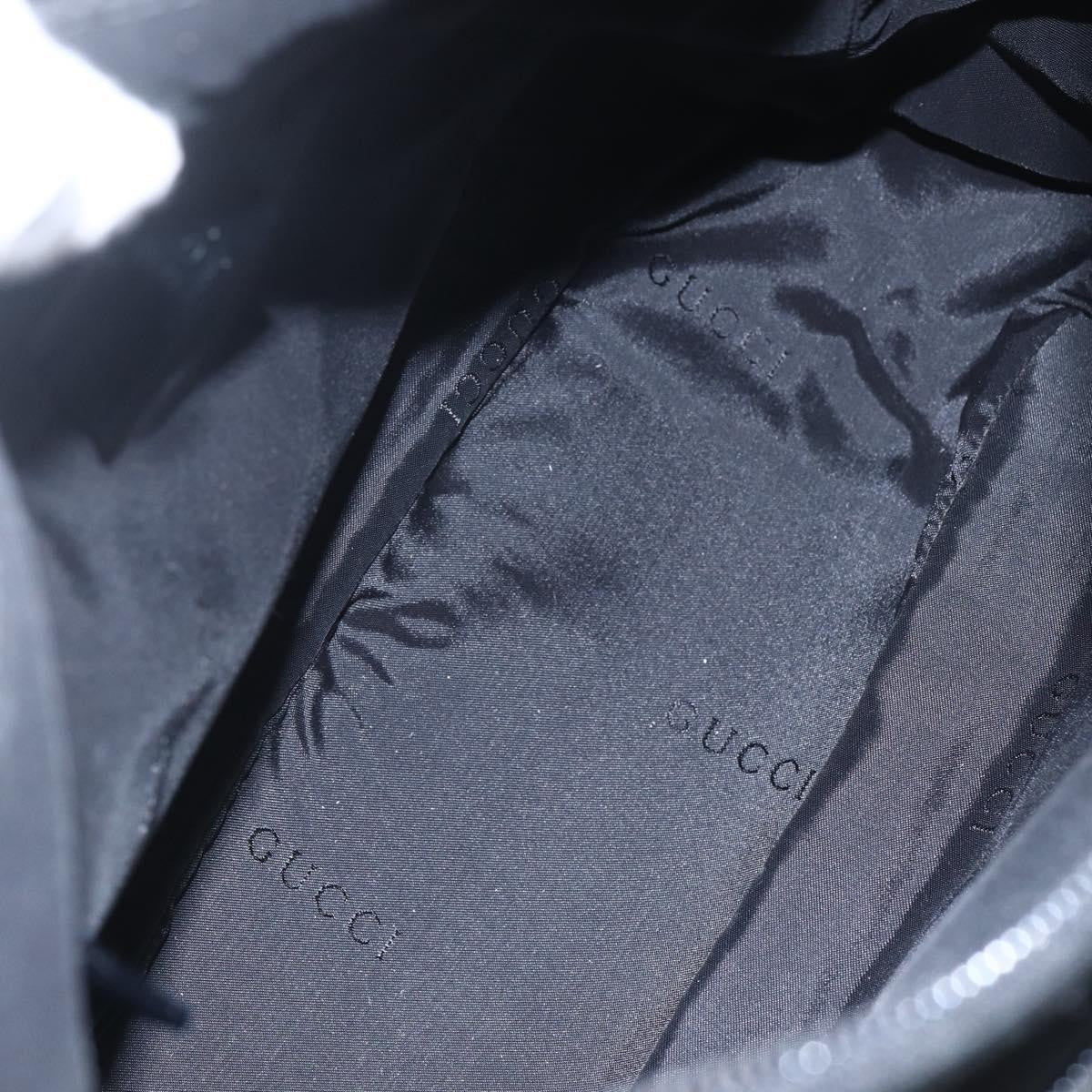 Gucci Vintage Bamboo Shoulder Bag Nylon, BLACK, NYLON, Shoulder bag