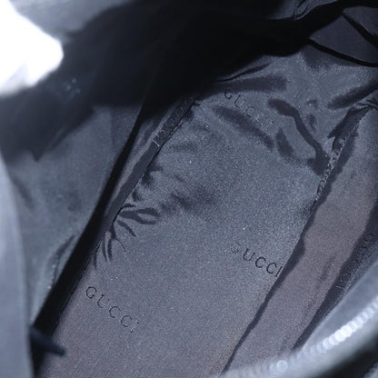 Gucci Vintage Bamboo Shoulder Bag Nylon, BLACK, NYLON, Shoulder bag