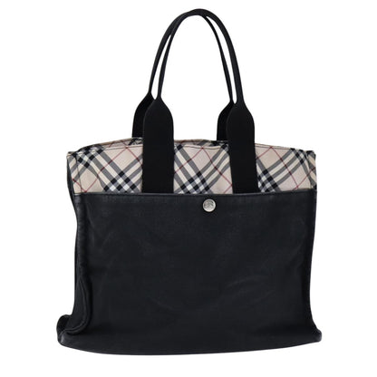 Burberry Nova Check Tote canvas check pattern, BLACK, CANVAS, Tote bag