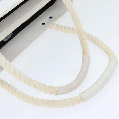 Burberry Vintage Handbag Canvas, WHITE, CANVAS, Handbag