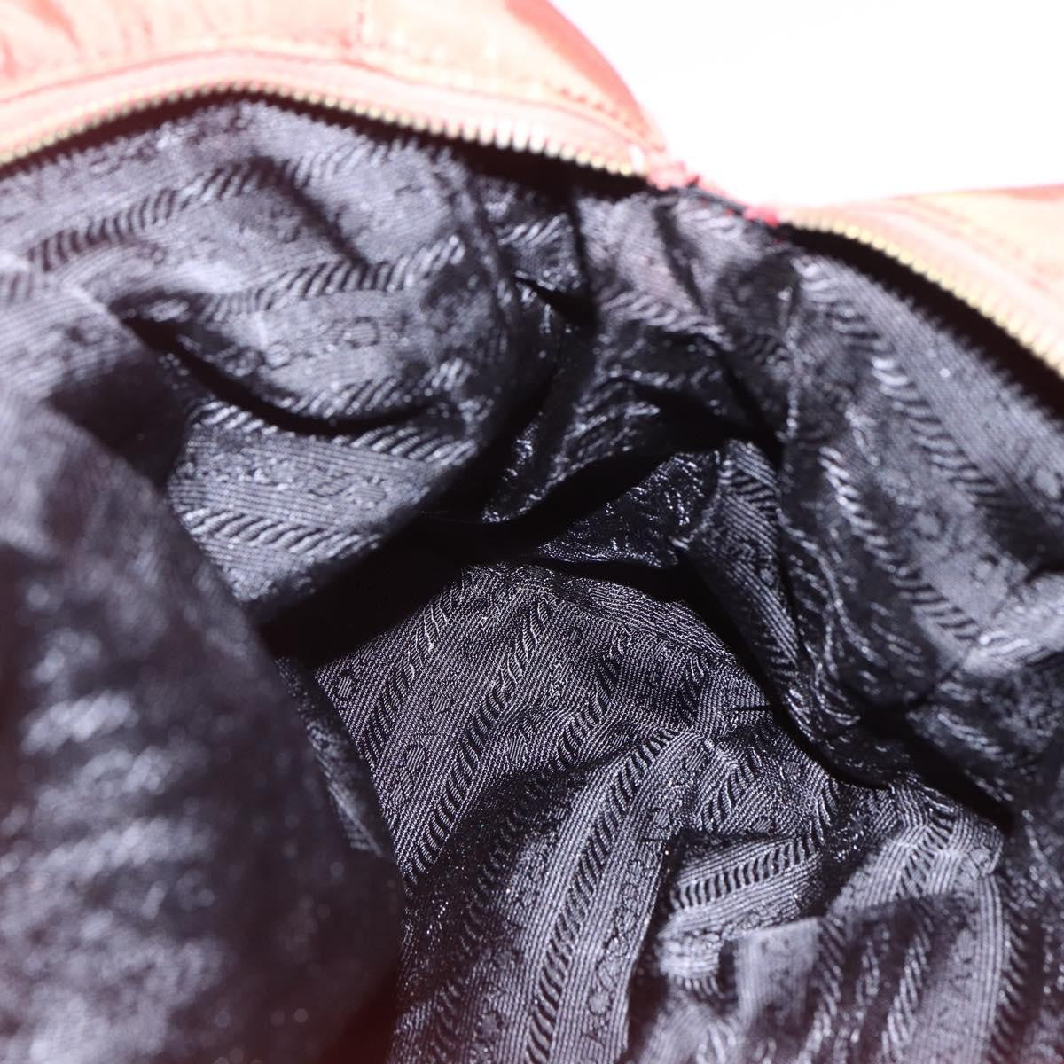 Prada Chain Shoulder Bag Tessuto, ORANGE, NYLON, Shoulder bag