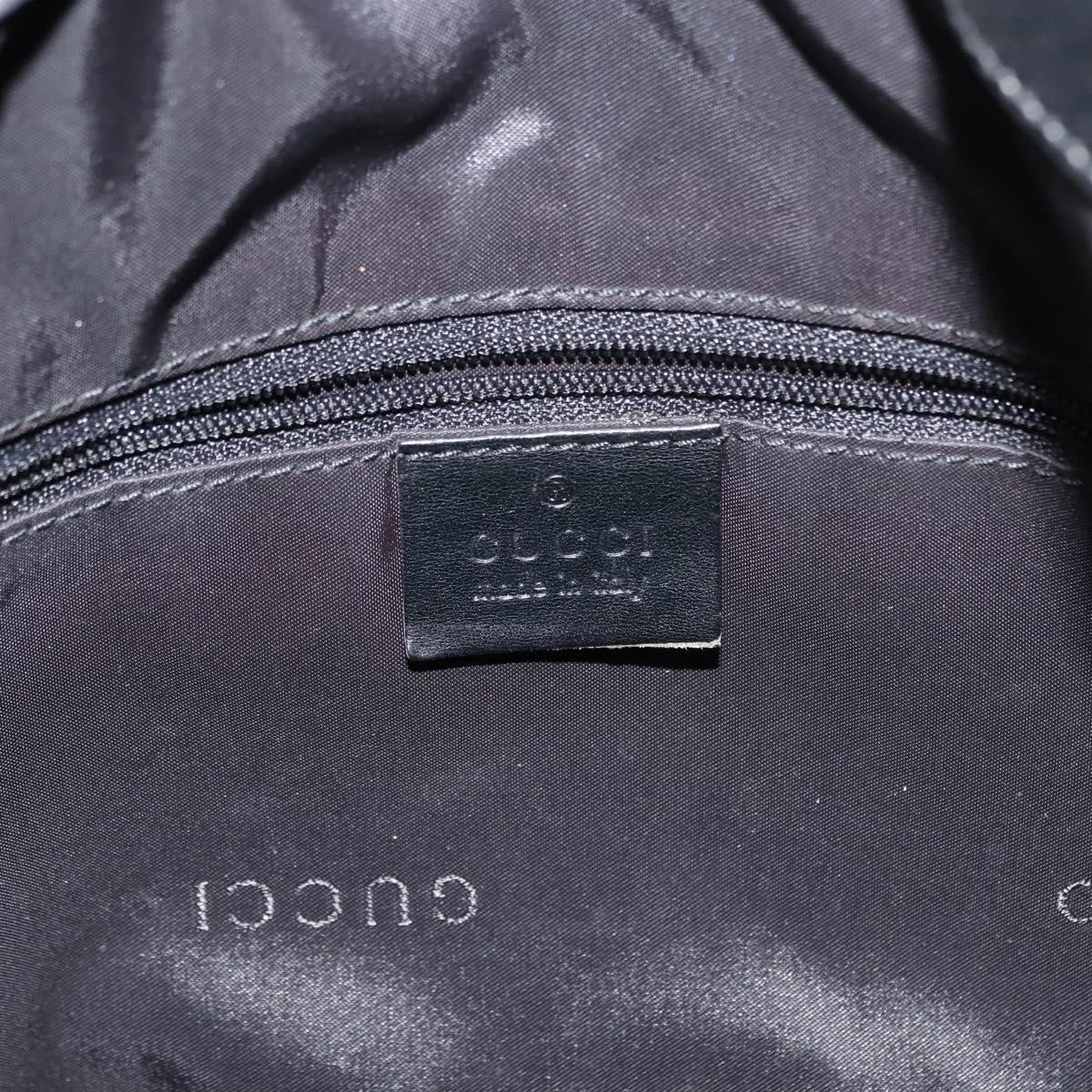 Gucci Vintage Bamboo Handle Bag Nylon, Black, Nylon, Handbag