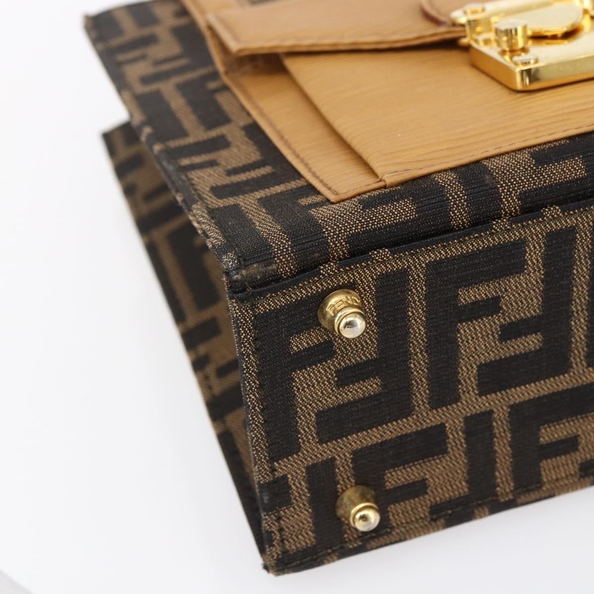 Fendi Vintage Top Handle Bag Zucca canvas, BROWN, CANVAS, Handbag