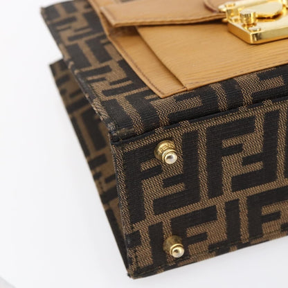Fendi Vintage Top Handle Bag Zucca canvas, BROWN, CANVAS, Handbag