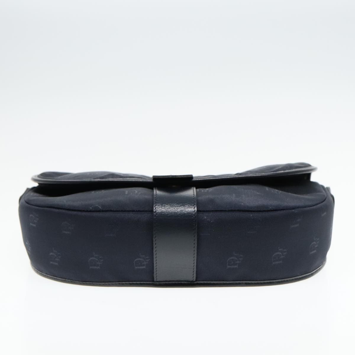 Christian Dior Vintage Shoulder Bag Canvas, NAVY, CANVAS, Shoulder bag