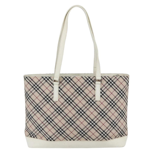 Burberry Nova Check Tote Canvas and Leather, BEIGE, CANVAS, Tote bag