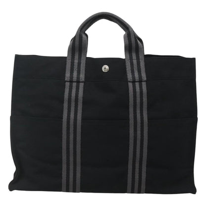 Hermes Fourre-tout Herline Fourre-tout Herline, BLACK, CANVAS, Tote bag