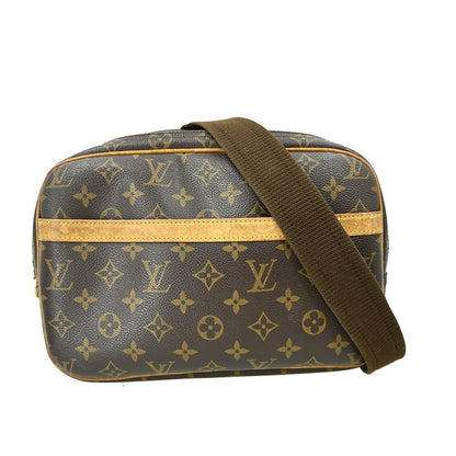 Louis Vuitton Reporter Bag Monogram Canvas, BROWN, CANVAS, Shoulder bag