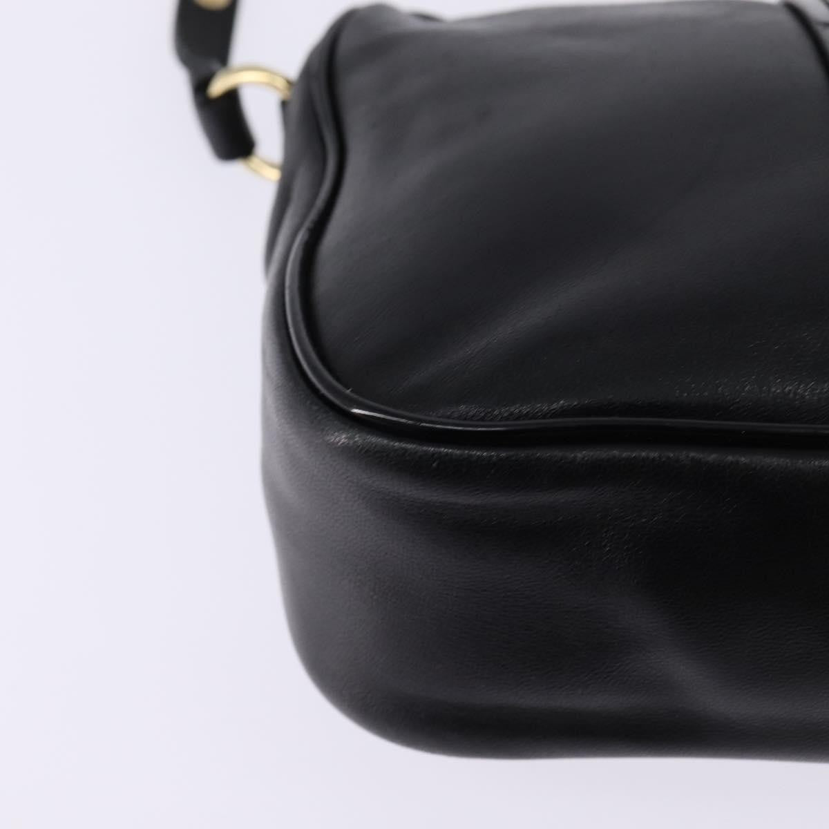 Salvatore Ferragamo Vala Shoulder Bag Leather, BLACK, LEATHER, Shoulder bag