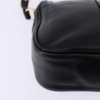 Salvatore Ferragamo Vala Shoulder Bag Leather, BLACK, LEATHER, Shoulder bag