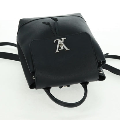 Louis Vuitton Lockme Backpack Leather, BLACK, LEATHER, Backpack