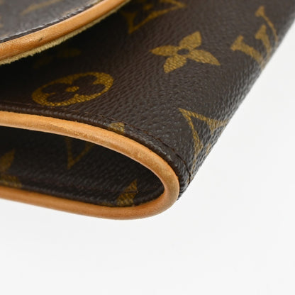 Louis Vuitton Twin Handbag Monogram Canvas, Brown, Canvas, Clutch