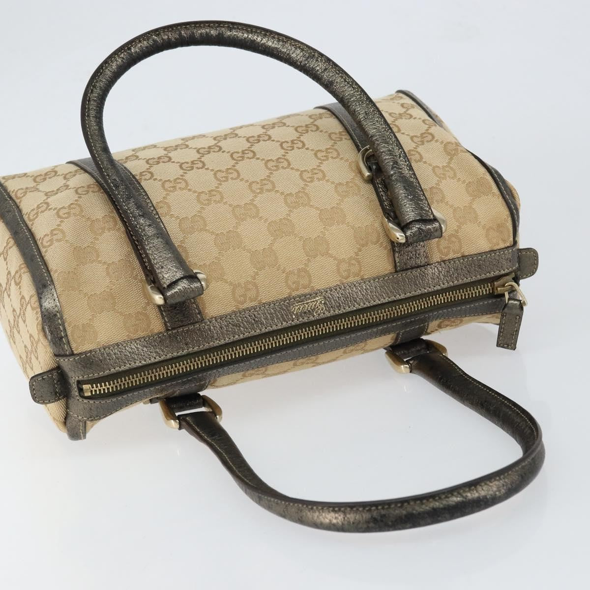 Gucci Abbey Boston Bag GG Canvas, BEIGE, CANVAS, Handbag