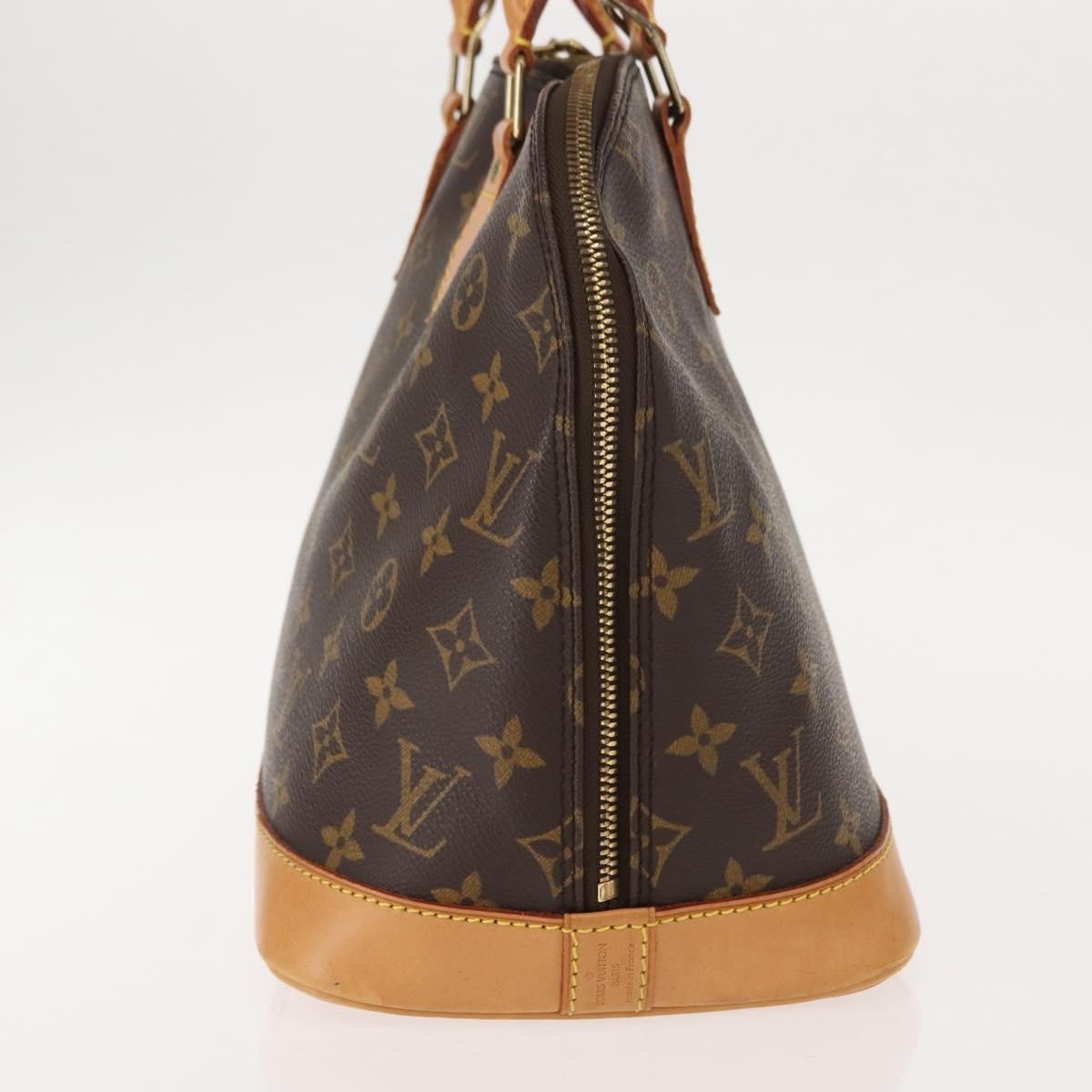 Louis Vuitton Alma Handbag Monogram Canvas, BROWN, CANVAS, Handbag