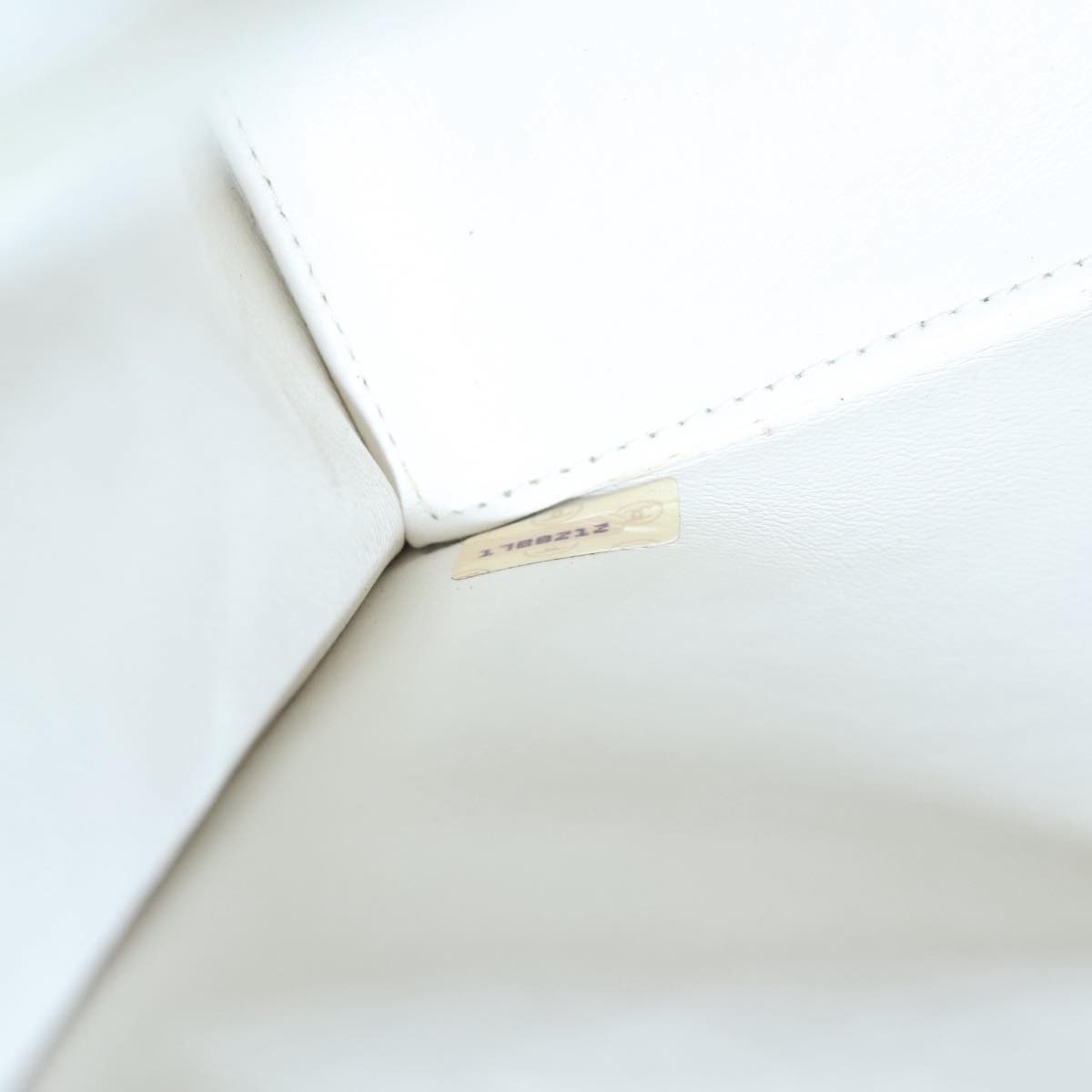 Chanel Flap Clutch Shearling, WHITE, LEATHER, Clutche & pouche