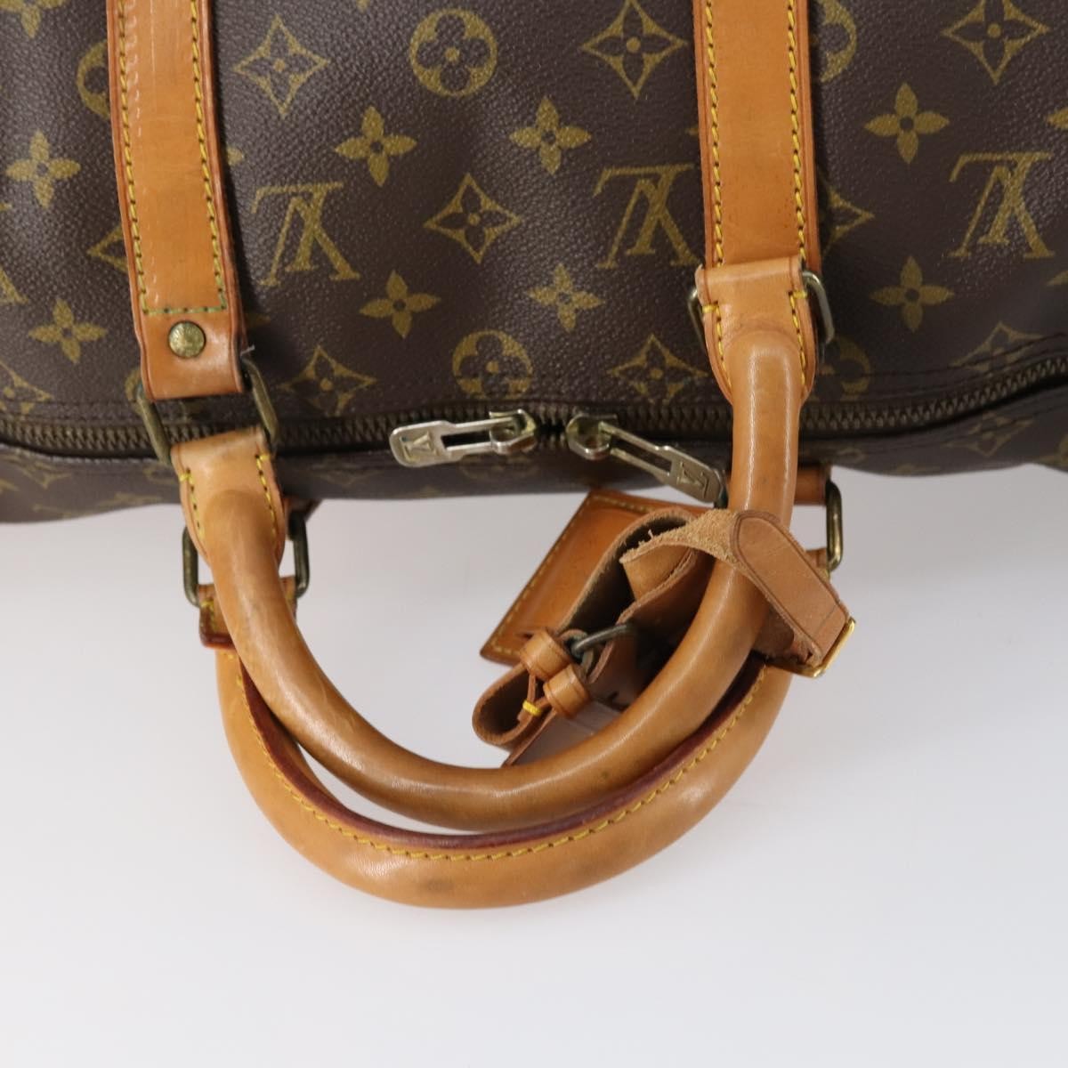 Louis Vuitton Keepall Bag Monogram Canvas, BROWN, CANVAS, Travel bag
