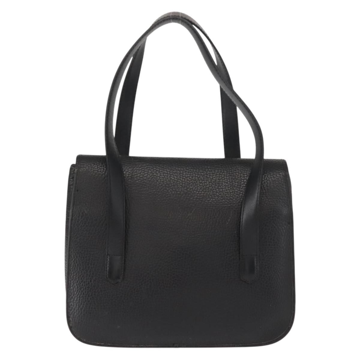 Christian Dior Vintage CD Handbag Leather, BLACK, LEATHER, Handbag