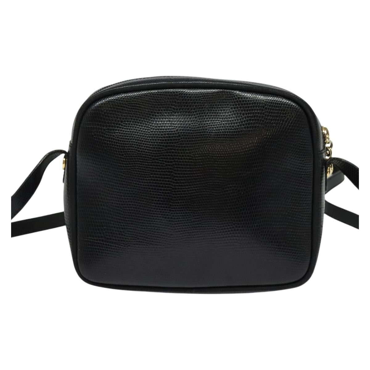 Salvatore Ferragamo Vala Shoulder Bag Leather, BLACK, LEATHER, Shoulder bag
