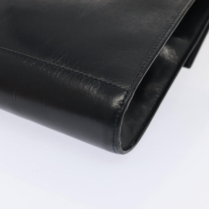 Celine Vintage Circle Logo Crossbody Bag Leather, NAVY, LEATHER, Crossbody bag