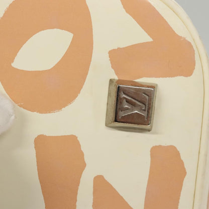 Louis Vuitton Alma Handbag Limited Edition Graffiti Leather, WHITE, CANVAS, Handbag