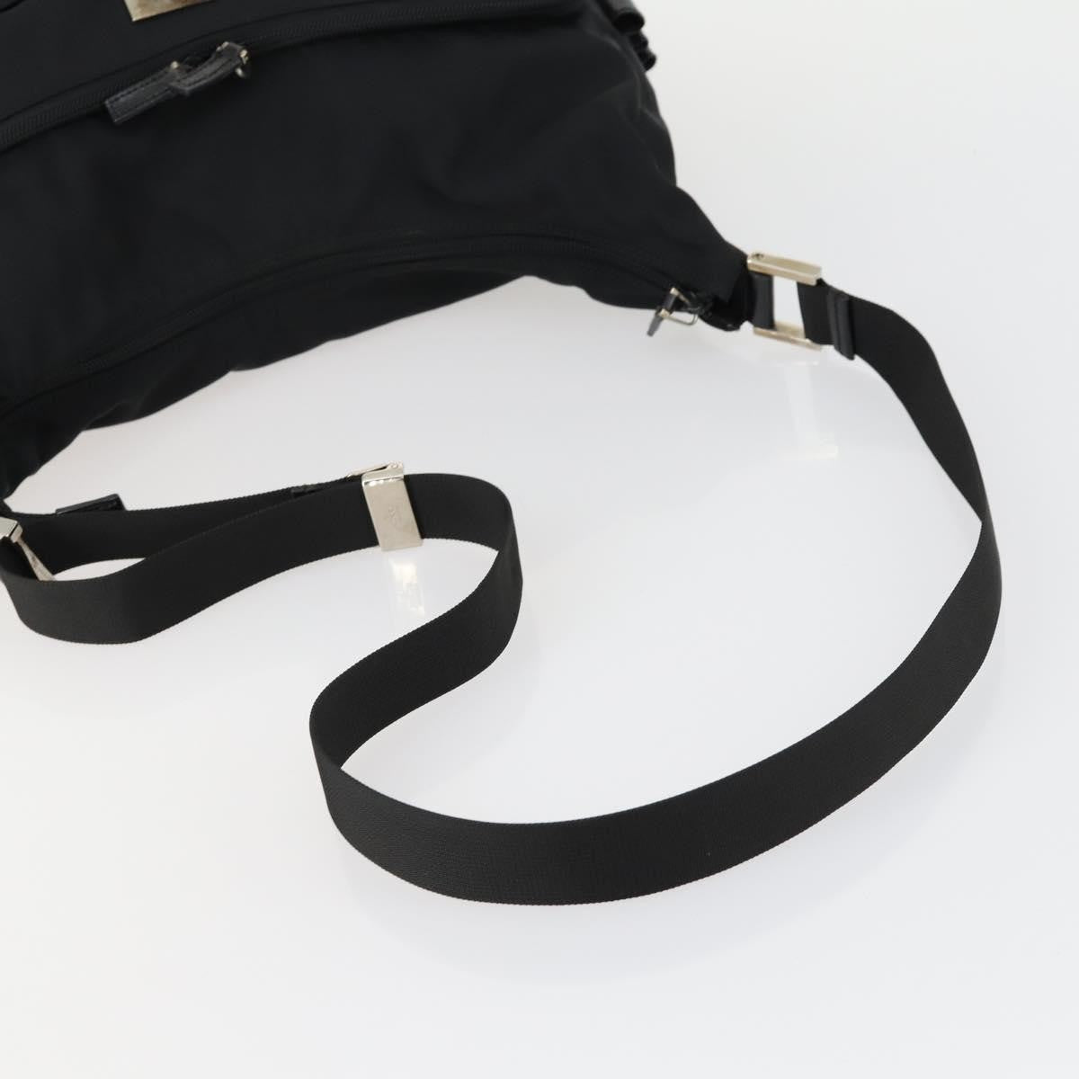 Prada Vintage Shoulder Bag Tessuto, BLACK, CANVAS, Shoulder bag