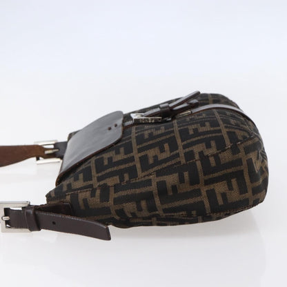 Fendi Vintage Shoulder Bag Zucca Canvas, KHAKI, CANVAS, Shoulder bag