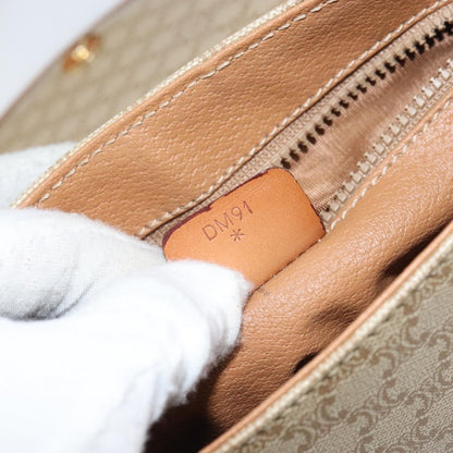 Celine Macadam Shoulder Bag PVC Leather, BEIGE, PVC, Shoulder bag