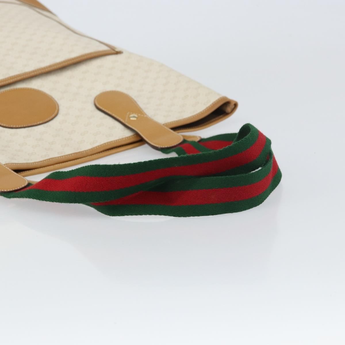 Gucci Vintage tote Canvas, WHITE, PVC, Tote bag