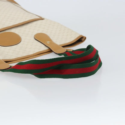 Gucci Vintage tote Canvas, WHITE, PVC, Tote bag