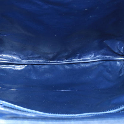 Celine C Macadam Handbag Canvas, NAVY, CANVAS, Handbag