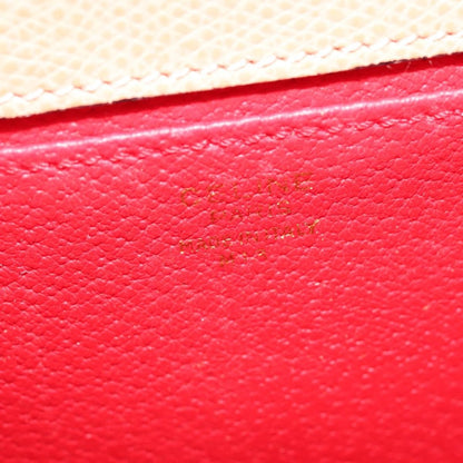 Celine Vintage Convertible Turnlock Top Handle Bag Leather, ORANGE, LEATHER, Handbag