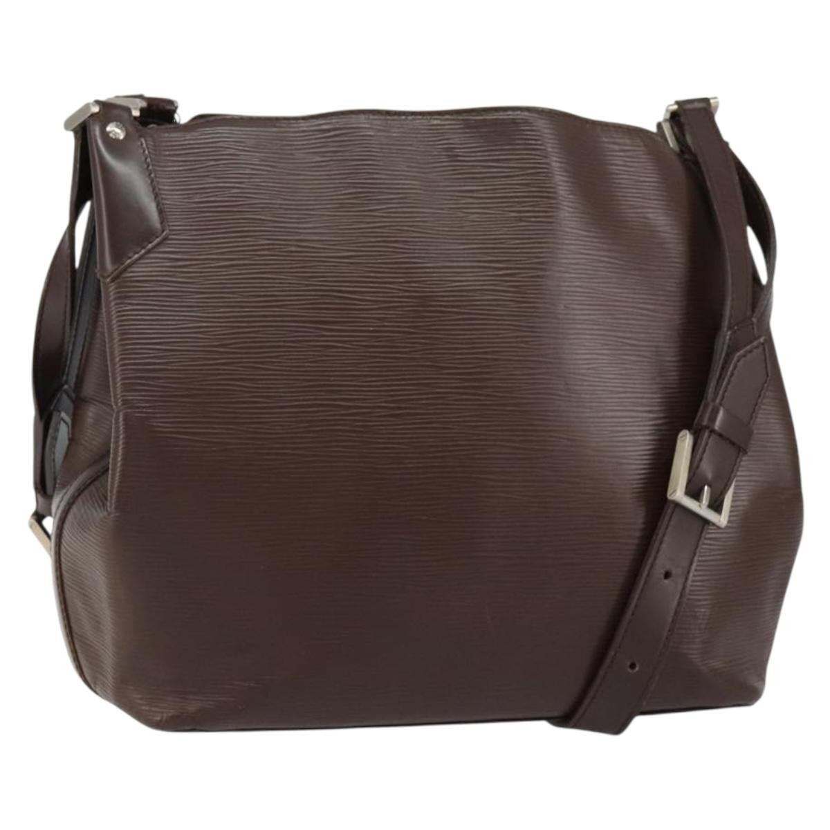 Louis Vuitton Mandara Handbag Epi Leather, BROWN, LEATHER, Shoulder bag