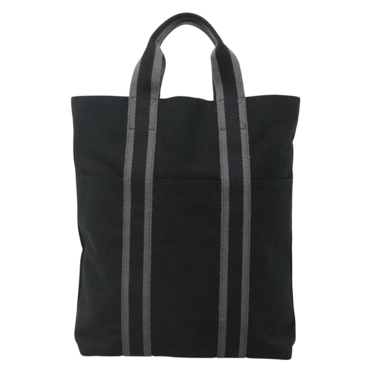 Hermes Fourre-tout Herline Fourre-tout Herline, BLACK, CANVAS, Tote bag