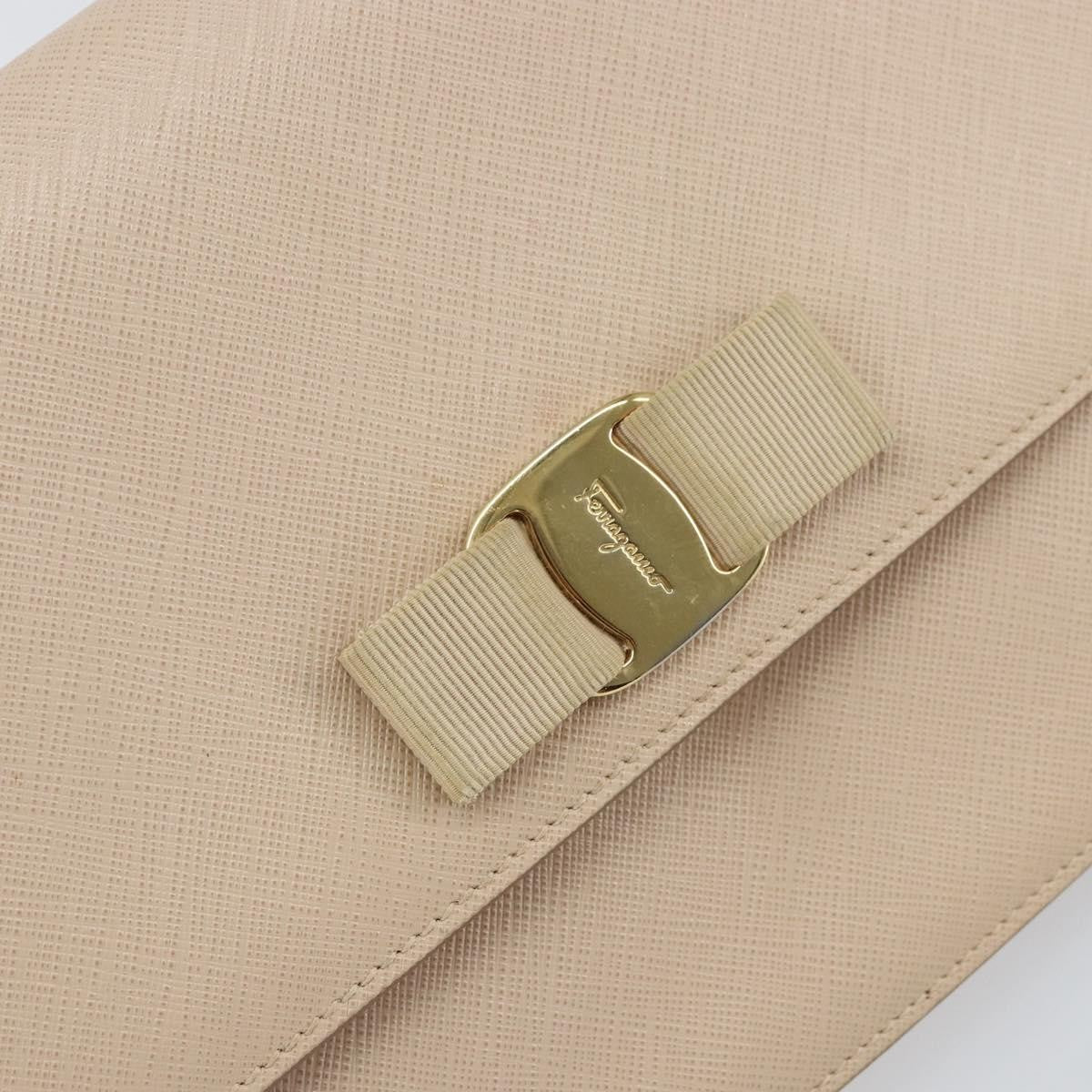 Salvatore Ferragamo Vala Chain Shoulder bag Leather, PINK, LEATHER, Shoulder bag