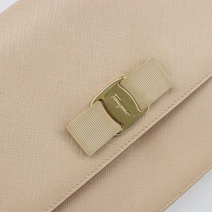 Salvatore Ferragamo Vala Chain Shoulder bag Leather, PINK, LEATHER, Shoulder bag