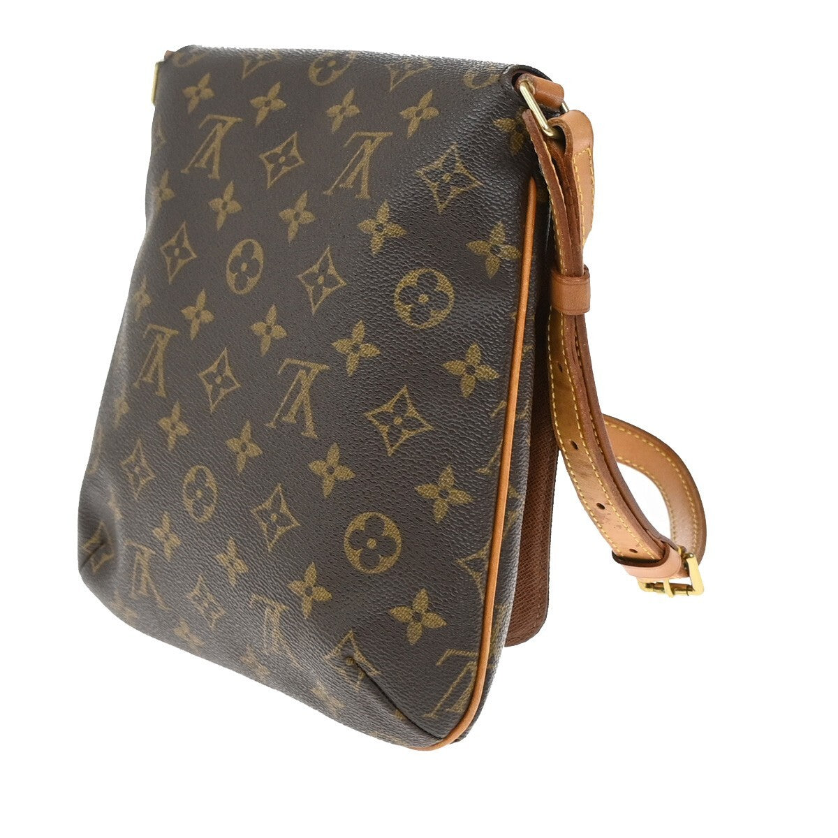 Louis Vuitton Musette Salsa Handbag Monogram Canvas, BROWN, LEATHER, Handbag