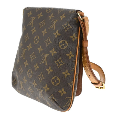 Louis Vuitton Musette Salsa Handbag Monogram Canvas, BROWN, LEATHER, Handbag