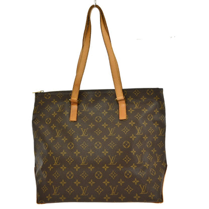 Louis Vuitton Cabas Mezzo Monogram Canvas, BROWN, CANVAS, Tote bag